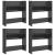 Pantofar perete 4buc. gri extralucios 60x18x60cm lemn prelucrat GartenMobel Dekor