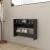 Pantofare de perete, negru extralucios, 80x18x60 cm, PAL GartenMobel Dekor
