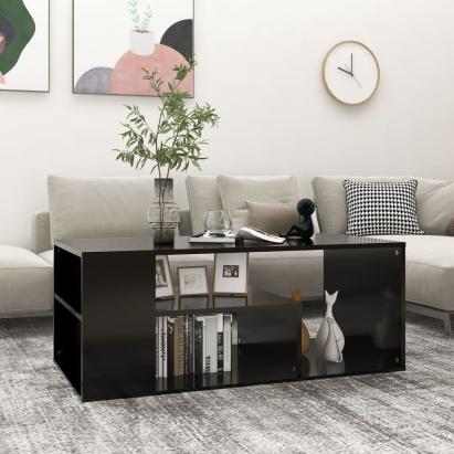 Măsuță de cafea, negru, 100x50x40 cm, PAL       GartenMobel Dekor