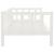 Pat de zi, alb, 90x200 cm, lemn masiv de pin GartenMobel Dekor