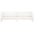 Pat extensibil de zi, alb, 2x(90x200) cm, lemn masiv de pin GartenMobel Dekor