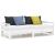 Pat extensibil de zi, alb, 2x(90x200) cm, lemn masiv de pin GartenMobel Dekor