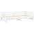 Pat extensibil de zi, alb, 2x(90x200) cm, lemn masiv de pin GartenMobel Dekor