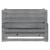 Pat extensibil de zi, gri, 2x(90x200) cm, lemn masiv de pin GartenMobel Dekor