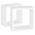 Rafturi de perete cub, 2 buc., alb, 30x15x30 cm GartenMobel Dekor