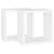 Rafturi de perete cub, 2 buc., alb, 30x15x30 cm GartenMobel Dekor