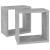Rafturi de perete cub, 2 buc., gri beton, 26x15x26 cm GartenMobel Dekor