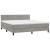 Pat box spring cu saltea, gri deschis, 160x200 cm, catifea GartenMobel Dekor