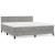 Pat box spring cu saltea, gri deschis, 160x200 cm, catifea GartenMobel Dekor