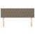 Tăblii de pat, 2 buc, gri taupe, 72x7x78/88 cm, textil GartenMobel Dekor
