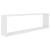 Rafturi de perete cub, 4 buc., alb, 100x15x30cm PAL GartenMobel Dekor
