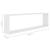 Rafturi de perete cub, 4 buc., alb, 100x15x30cm PAL GartenMobel Dekor