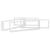 Rafturi de perete cub, 4 buc., alb, 100x15x30cm PAL GartenMobel Dekor