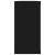 Rafturi de perete cub, 2 buc., negru, 100x15x30 cm, PAL GartenMobel Dekor