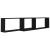 Rafturi de perete cub, 2 buc., negru, 100x15x30 cm, PAL GartenMobel Dekor