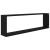 Rafturi de perete cub, 2 buc., negru, 100x15x30 cm, PAL GartenMobel Dekor