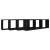 Raft de perete cub, 4 buc., negru, 100x15x30 cm, PAL GartenMobel Dekor