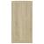 Rafturi de perete cub, 2 buc., stejar sonoma, 100x15x30 cm, PAL GartenMobel Dekor