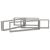 Rafturi de perete cub, 4 buc., gri beton, 100x15x30 cm, PAL GartenMobel Dekor