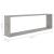 Rafturi de perete cub, 4 buc., gri beton, 100x15x30 cm, PAL GartenMobel Dekor
