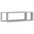 Rafturi de perete cub, 2 buc., gri beton, 80x15x26,5 cm, PAL GartenMobel Dekor