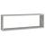 Rafturi de perete cub, 2 buc., gri beton, 80x15x26,5 cm, PAL GartenMobel Dekor