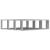 Rafturi de perete cub, 4 buc., gri beton, 80x15x26,5 cm, PAL GartenMobel Dekor