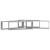 Rafturi de perete cub, 4 buc., gri beton, 80x15x26,5 cm, PAL GartenMobel Dekor