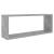 Rafturi de perete cub, 4 buc, gri beton, 60x15x23 cm, PAL GartenMobel Dekor