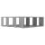 Rafturi de perete cub, 4 buc, gri beton, 60x15x23 cm, PAL GartenMobel Dekor