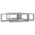 Rafturi de perete cub, 4 buc, gri beton, 60x15x23 cm, PAL GartenMobel Dekor