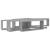 Rafturi de perete cub, 6 buc, gri beton, 60x15x23 cm, PAL GartenMobel Dekor