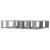 Rafturi de perete cub, 6 buc, gri beton, 60x15x23 cm, PAL GartenMobel Dekor