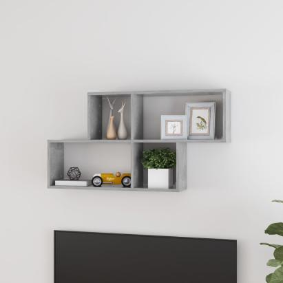 Raft de perete, gri beton, 100x18x53 cm , PAL GartenMobel Dekor