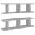 Rafturi de perete, 2 buc., gri beton, 75x18x20 cm, lemn GartenMobel Dekor