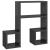 Rafturi de perete 2 buc. gri lucios 50x15x50 cm lemn prelucrat GartenMobel Dekor