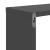 Rafturi de perete 2 buc. gri lucios 50x15x50 cm lemn prelucrat GartenMobel Dekor