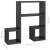Rafturi de perete 2 buc. gri lucios 50x15x50 cm lemn prelucrat GartenMobel Dekor