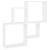 Raft de perete cub, alb, 80x15x78,5 cm PAL GartenMobel Dekor