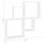 Raft de perete cub, alb, 80x15x78,5 cm PAL GartenMobel Dekor