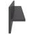 Rafturi de perete 2 buc. gri extralucios 80x11,5x18 cm PAL GartenMobel Dekor