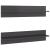 Rafturi de perete 2 buc. gri extralucios 80x11,5x18 cm PAL GartenMobel Dekor