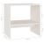 Noptieră, alb, 40x30,5x40 cm, lemn masiv de pin GartenMobel Dekor
