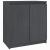 Dulap lateral, gri, 60x36x65 cm, lemn masiv de pin GartenMobel Dekor