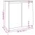 Dulap lateral, gri, 60x36x65 cm, lemn masiv de pin GartenMobel Dekor
