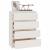Dulap lateral, alb, 60x36x84 cm, lemn masiv de pin GartenMobel Dekor