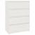Dulap lateral, alb, 60x36x84 cm, lemn masiv de pin GartenMobel Dekor