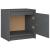 Noptiere, 2 buc., gri, 40x30,5x40 cm, lemn masiv de pin GartenMobel Dekor