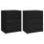 Noptiere, 2 buc., negru, 40x31x50 cm, lemn masiv de pin GartenMobel Dekor