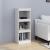 Bibliotecă/Separator cameră, alb, 40x30x103,5cm, lemn masiv pin GartenMobel Dekor